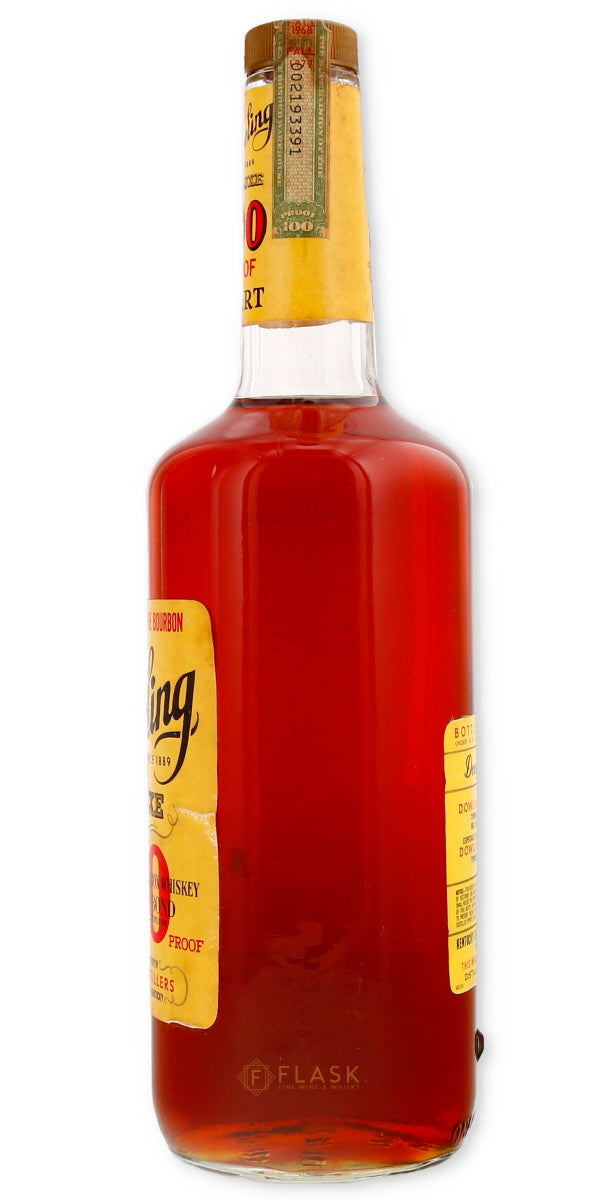 JTS Brown Distillery Dowling Deluxe Bottled in Bond Bourbon 1968 Full Quart - Flask Fine Wine & Whisky