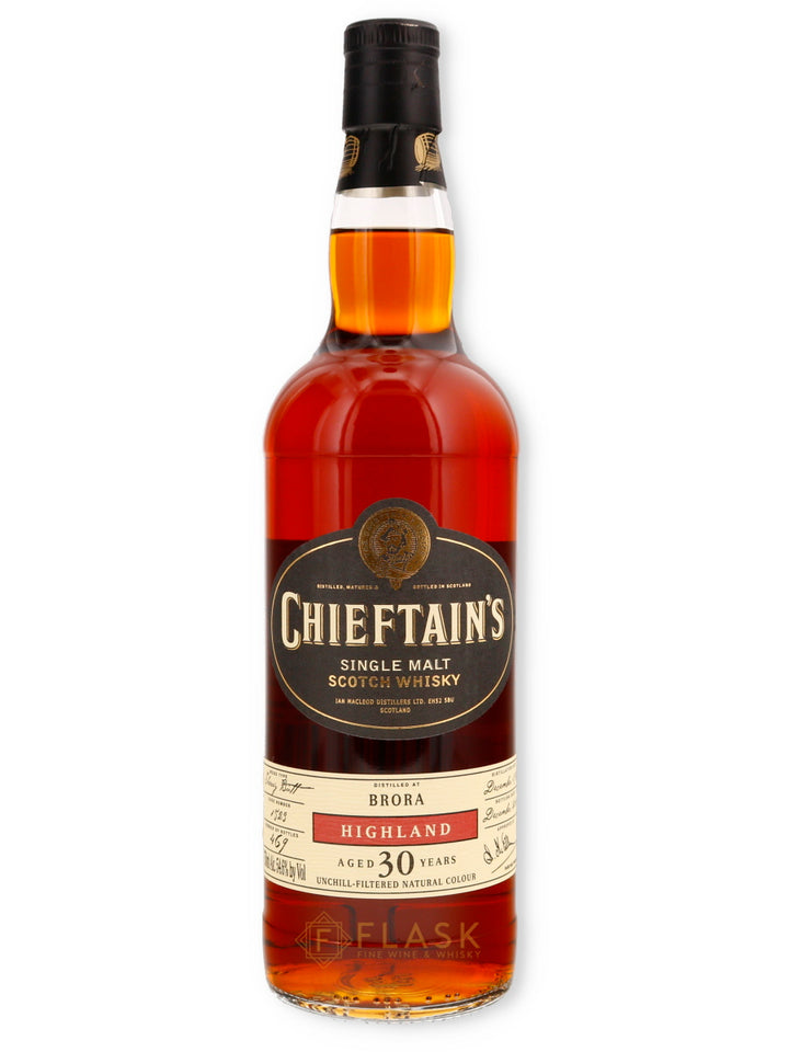 Brora 1981 Chieftains 30 Year Old Single Sherry Cask #1523 54.6% - Flask Fine Wine & Whisky