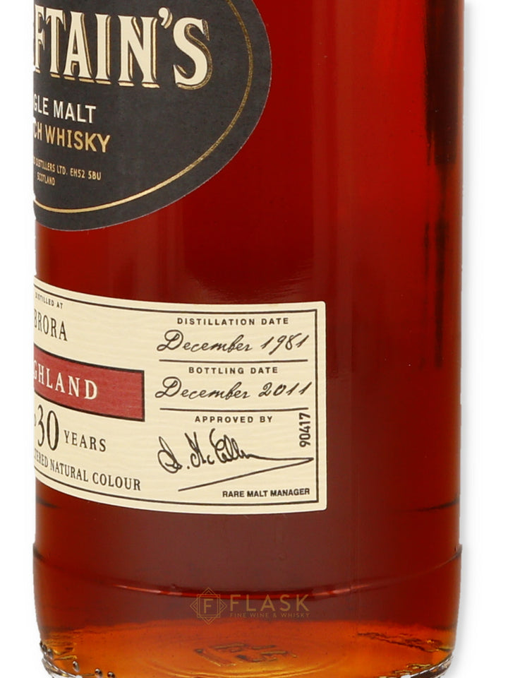 Brora 1981 Chieftains 30 Year Old Single Sherry Cask #1523 54.6% - Flask Fine Wine & Whisky