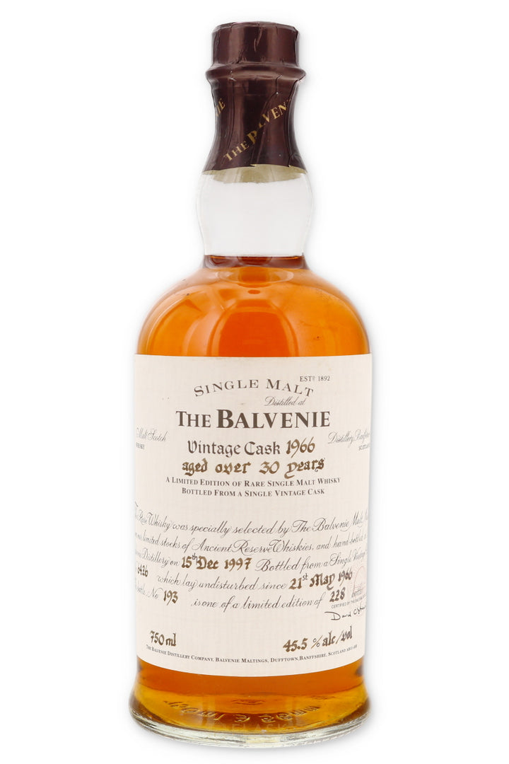 Balvenie 1966 Over 30 Year Old Vintage Cask No. 6426 Single Malt Scotch Whisky