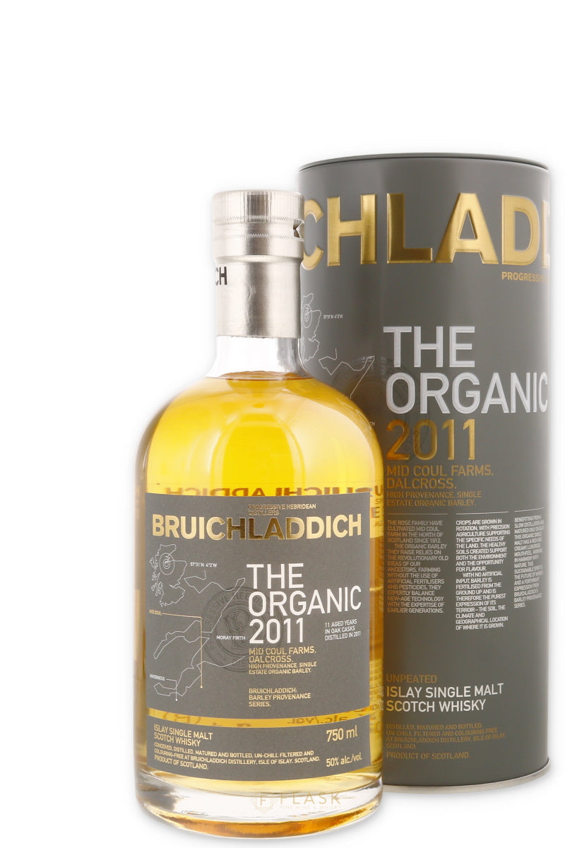 Bruichladdich Organic Single Malt Scotch 2011 - Flask Fine Wine & Whisky