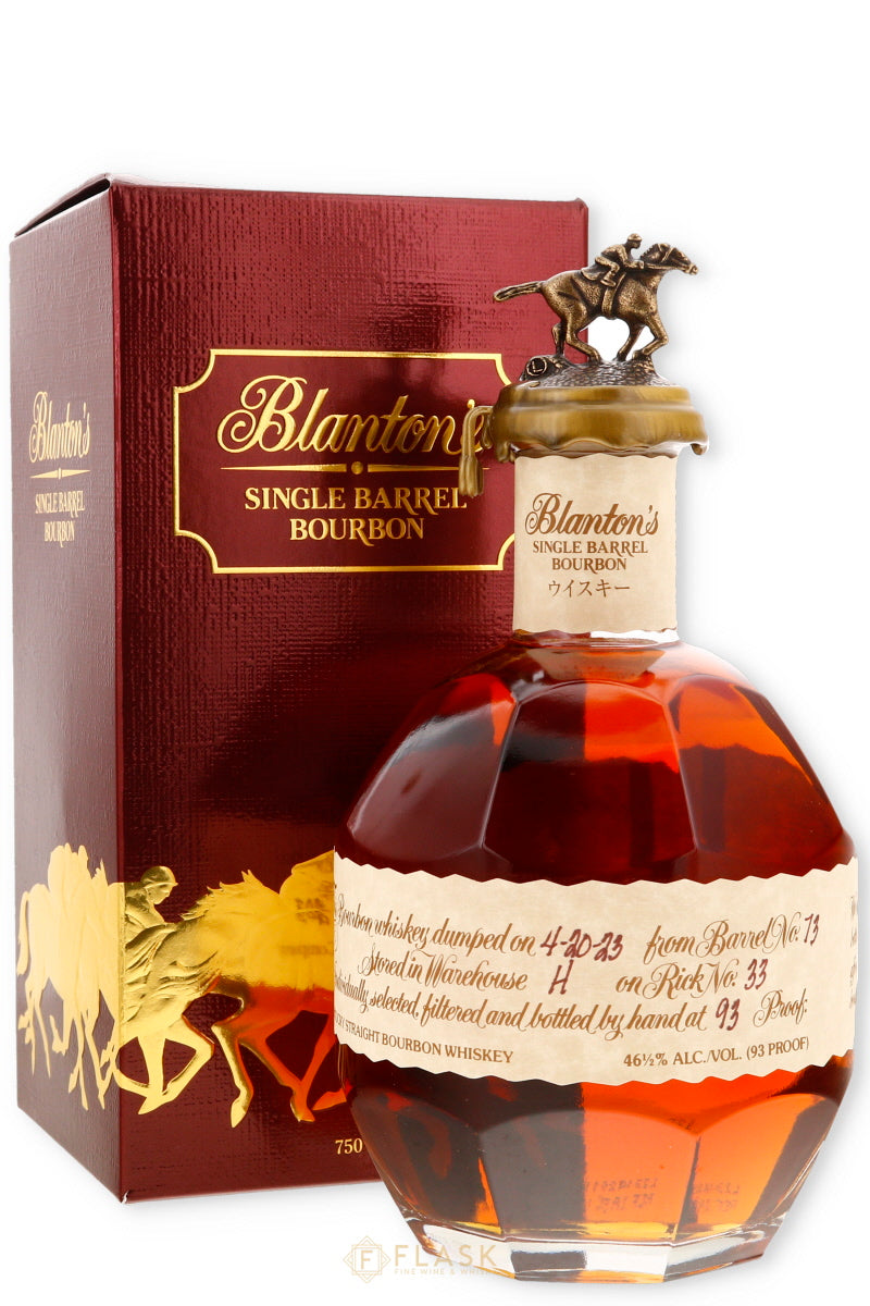 Blantons 'Cream label - Takara Red' Single Barrel Kentucky Straight Bourbon 750ml - Flask Fine Wine & Whisky