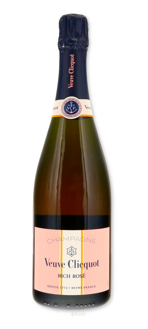 Veuve Clicquot Rich Rose Champagne - Flask Fine Wine & Whisky