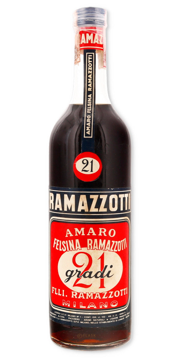 Ramazzotti Vintage Amaro "21 Gradi" Edition 1960s 1 Liter - Flask Fine Wine & Whisky