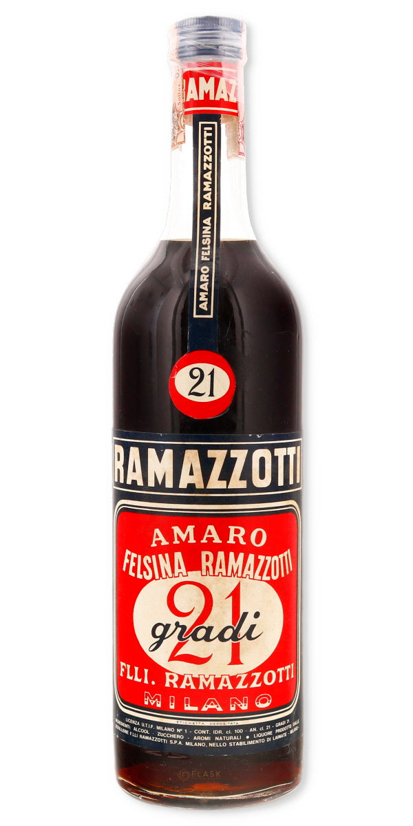 Ramazzotti Vintage Amaro "21 Gradi" Edition 1960s 1 Liter