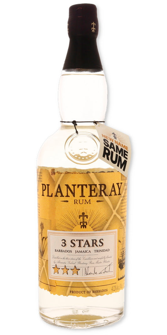 Planteray 3 Stars White Rum (Formerly Plantation) 1 Liter - Flask Fine Wine & Whisky