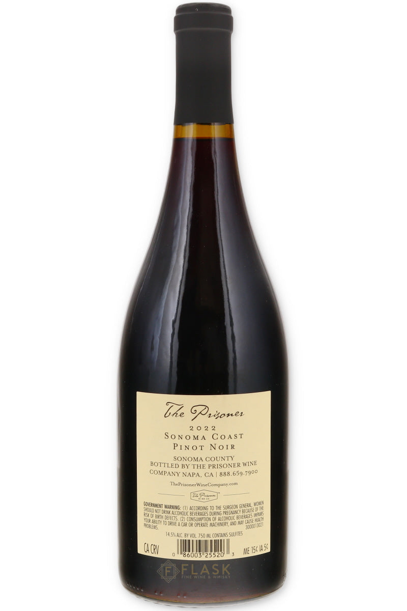 The Prisoner Pinot Noir Sonoma Coast 2022 - Flask