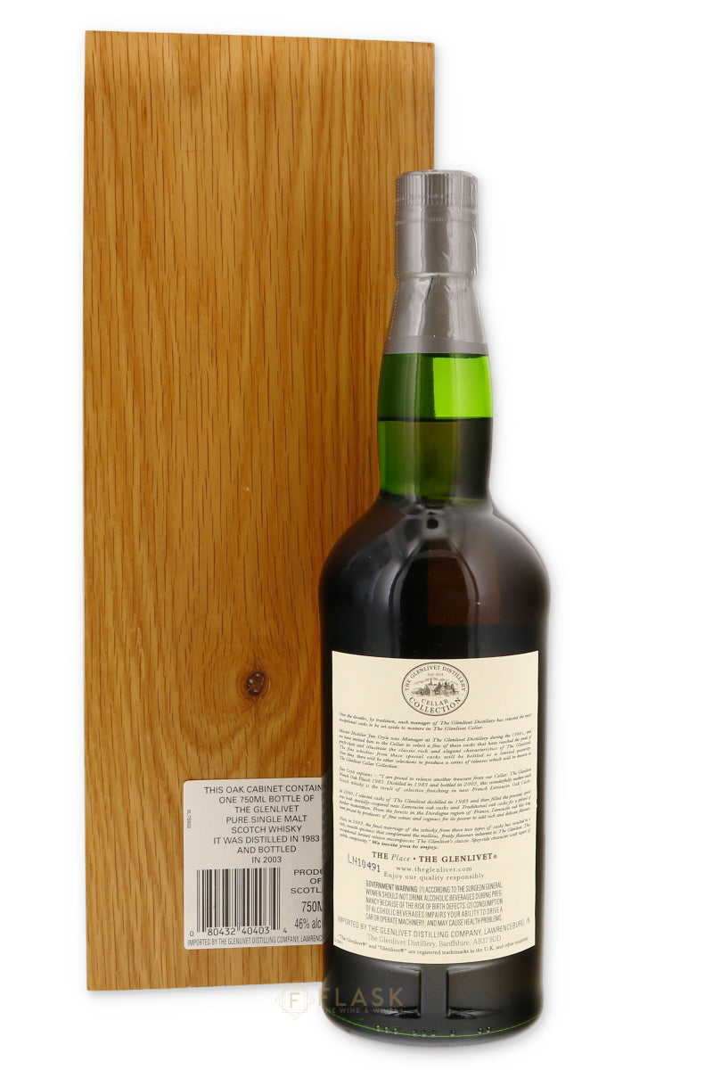 Glenlivet 1983 Cellar Collection French Oak Finish Single Malt 750ml - Flask Fine Wine & Whisky