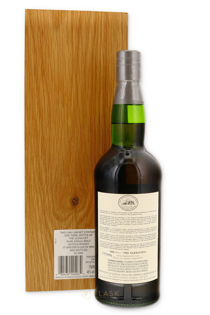 Glenlivet 1983 Cellar Collection French Oak Finish Single Malt 750ml - Flask Fine Wine & Whisky