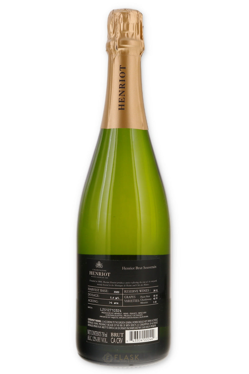 Henriot Champagne Brut Souverain NV | Champagne | Flask Wines
