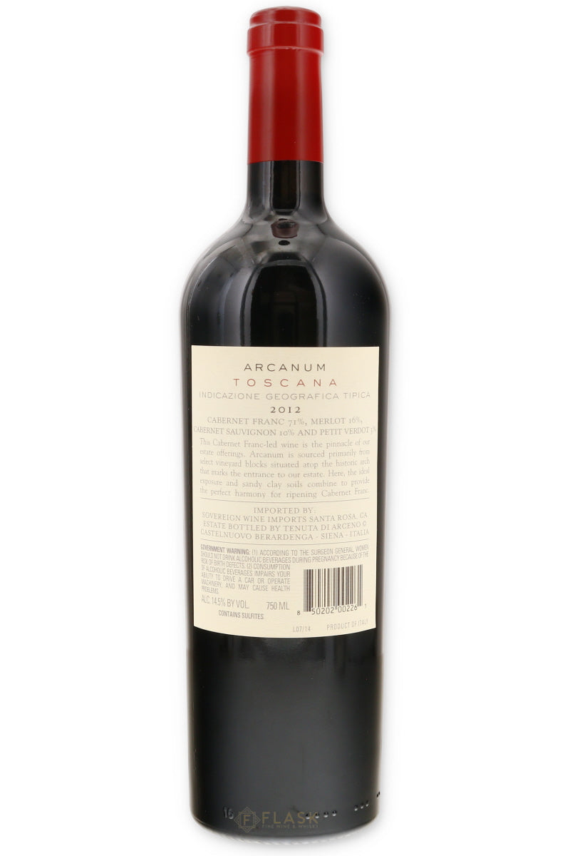 Tenuta di Arceno Arcanum 2012 - Flask