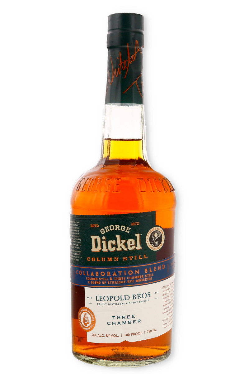 George Dickel x Leopold Bros Collaboration Three Chambers Rye Whiskey Blend - Flask Fine Wine & Whisky