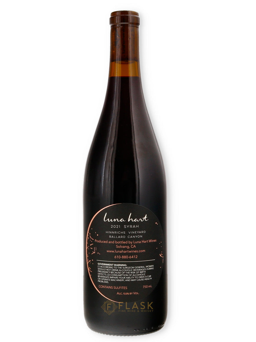 Luna Hart 2021 Syrah Hinnrichs Vineyard - Flask Fine Wine & Whisky