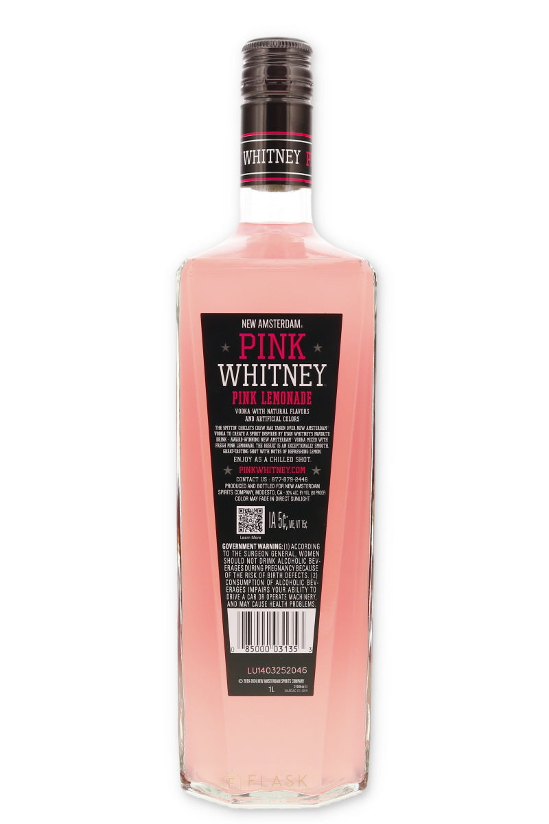 New Amsterdam Vodka Pink Whitney Lemonade 1 Liter - Flask Fine Wine & Whisky
