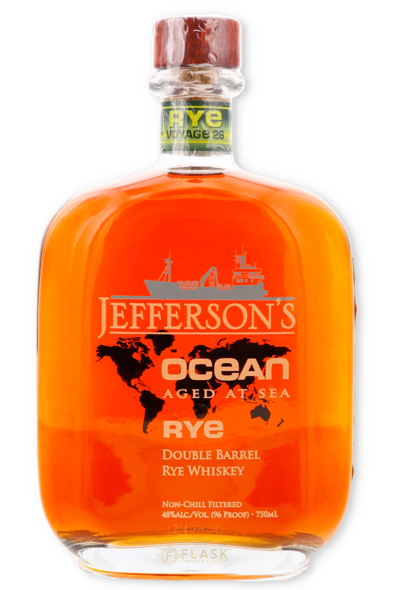 Jefferson's Ocean Aged At Sea Rye Double Barrel Whisky Voyage 26 - Flask Fine Wine & Whisky