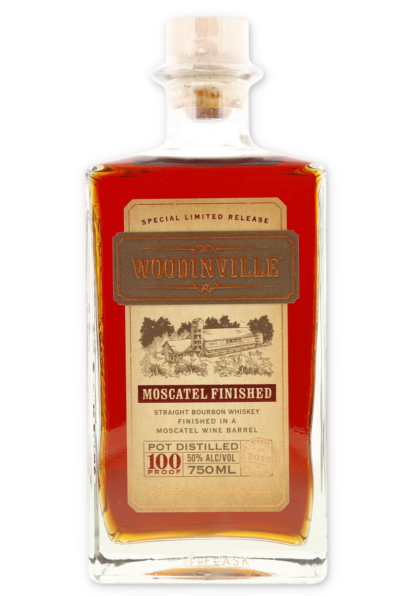 Woodinville Moscatel Finished Straight Bourbon Whiskey 100 Proof - Flask Fine Wine & Whisky