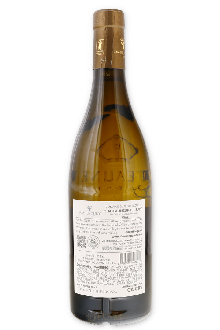Domaine du Vieux Lazaret Chateauneuf du Pape Blanc 2024 - Flask Fine Wine & Whisky