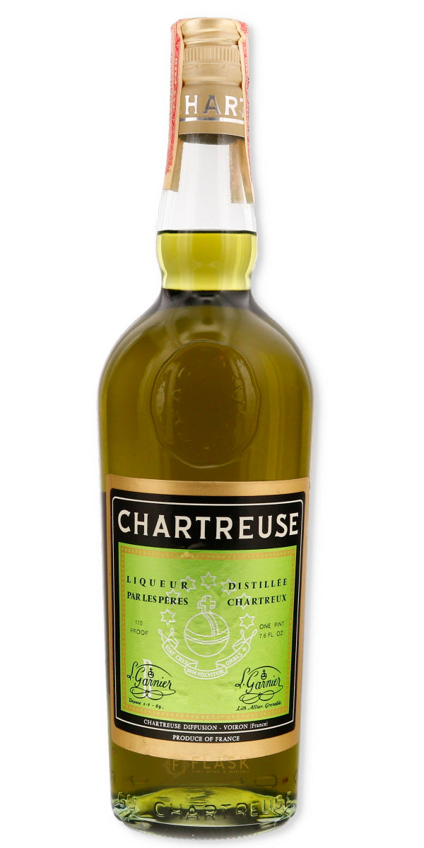 Chartreuse Voiron Green Vintage 1960s [Mid Neck] - Flask Fine Wine & Whisky