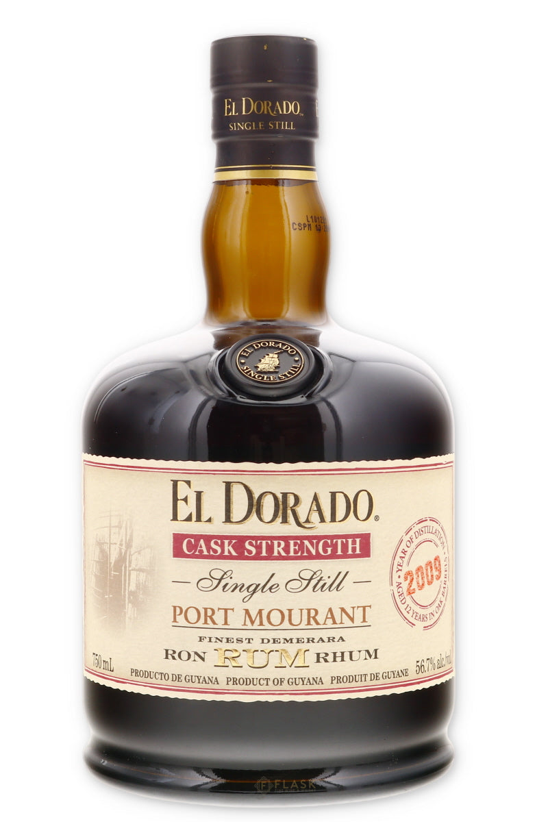 El Dorado Port Mourant Single Still Rum Cask Strength 2009 12 Year Old - Flask Fine Wine & Whisky