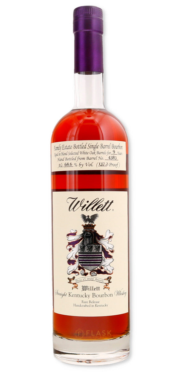 Willett Family Estate Single Barrel Bourbon 9 Year #4383 137.2 Proof - Flask Fine Wine & Whisky