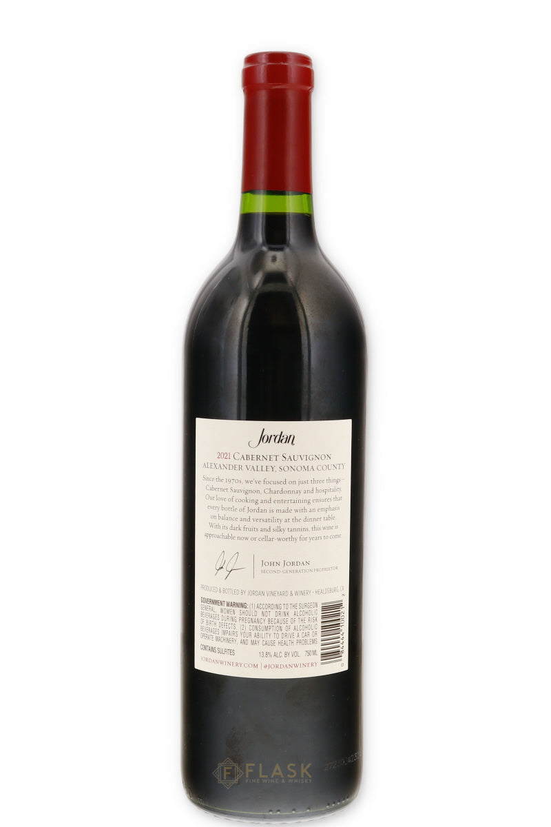 Jordan Cabernet Sauvignon Alexander Valley 2021 - Flask Fine Wine & Whisky