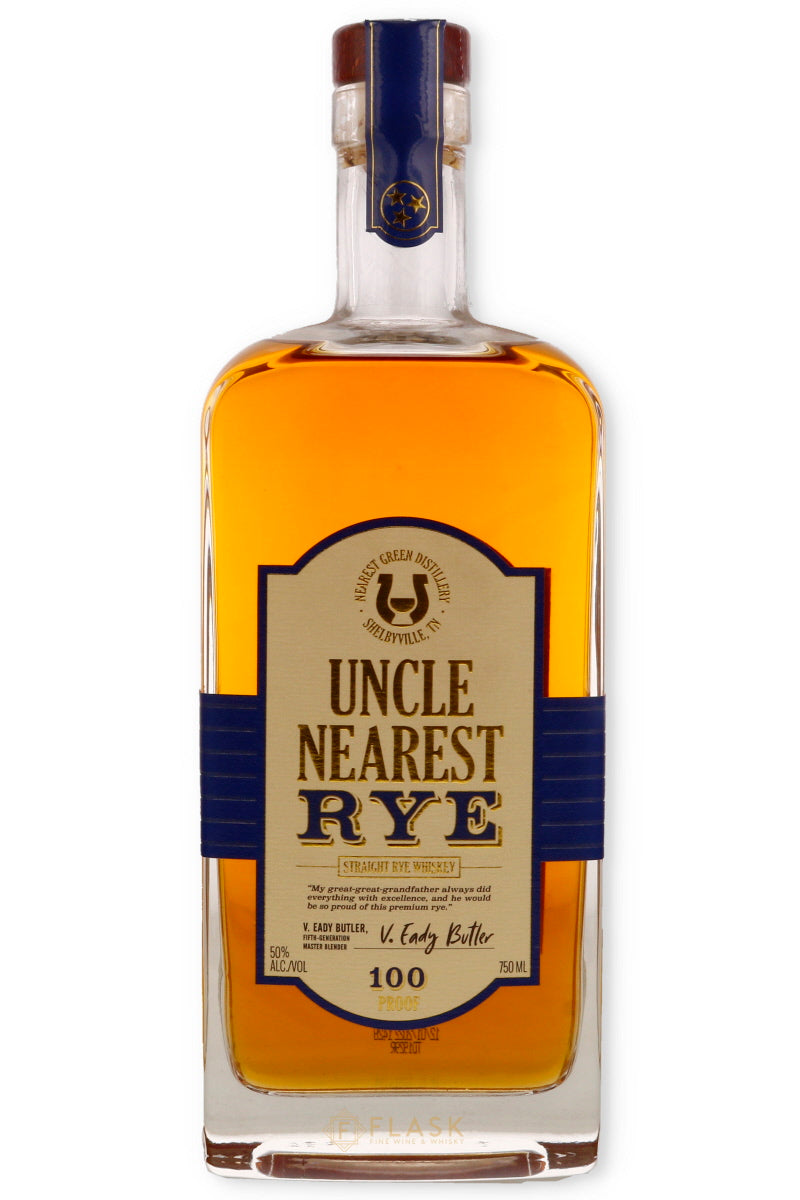 Uncle Nearest Straight Rye 100pf Whisky - Flask Fine Wine & Whisky