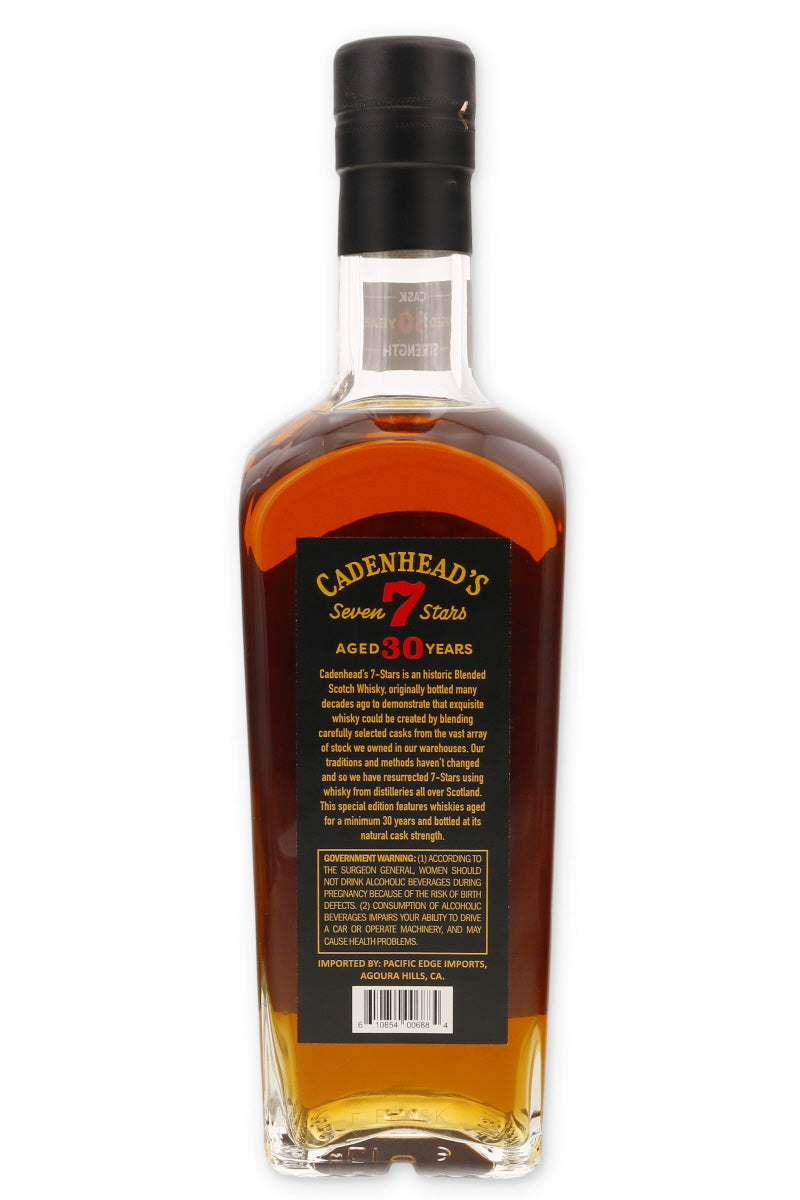 Cadenheads 30 Year Old 7 Star Cask Strength Blended Scotch Whisky - Flask Fine Wine & Whisky