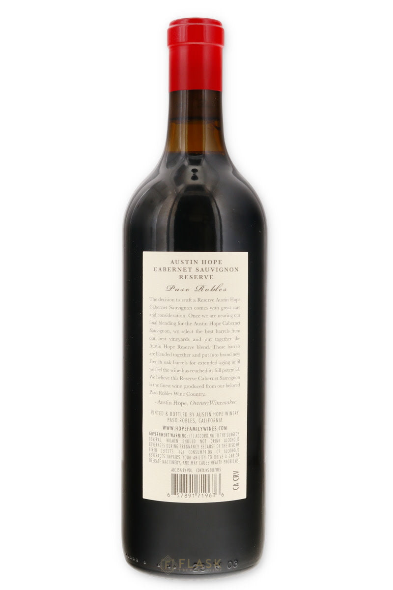 Austin Hope Reserve Cabernet Sauvignon 2022