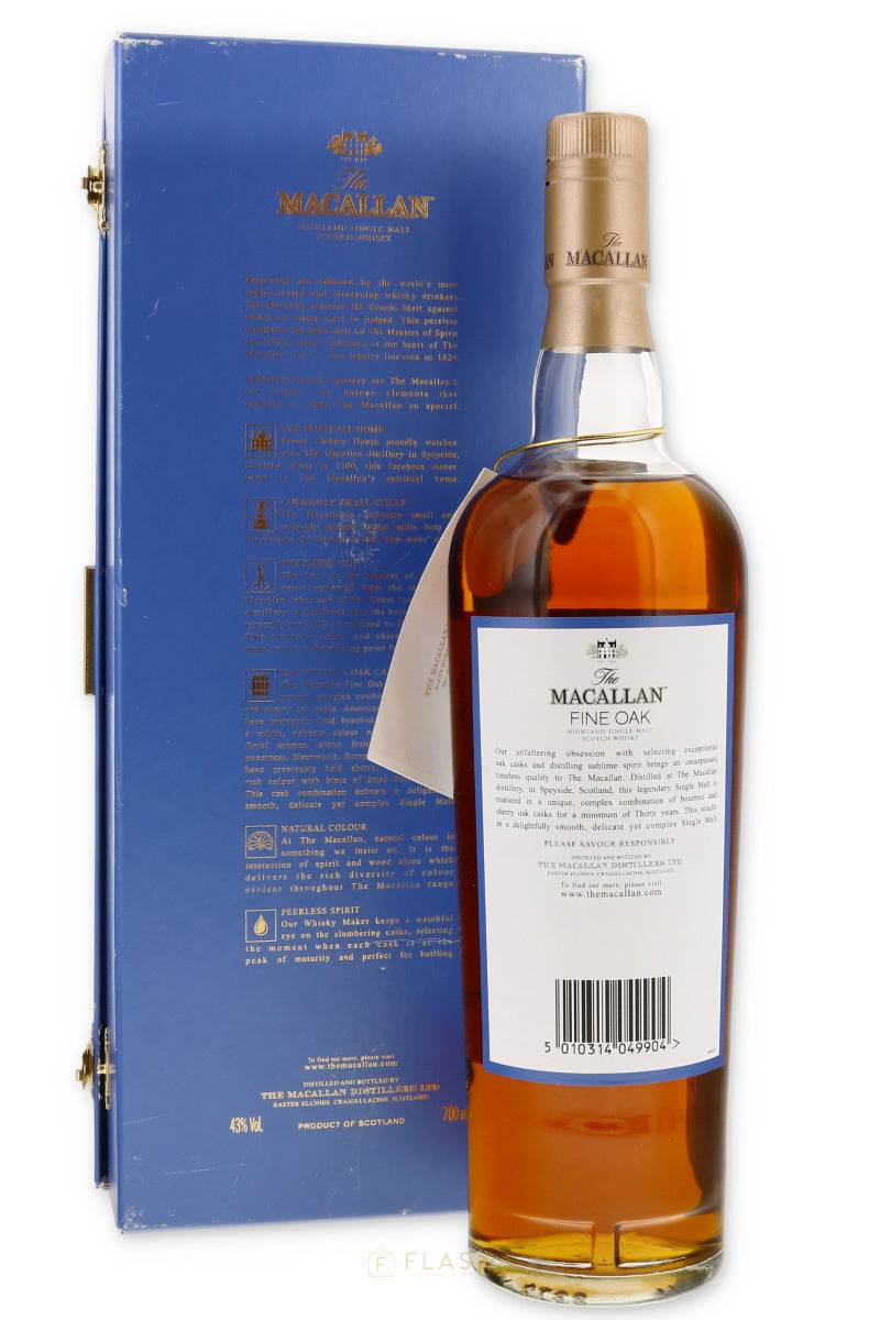 Macallan 30 Year Old Fine Oak Blue Box 700ml [Pre-2008, Box Note]