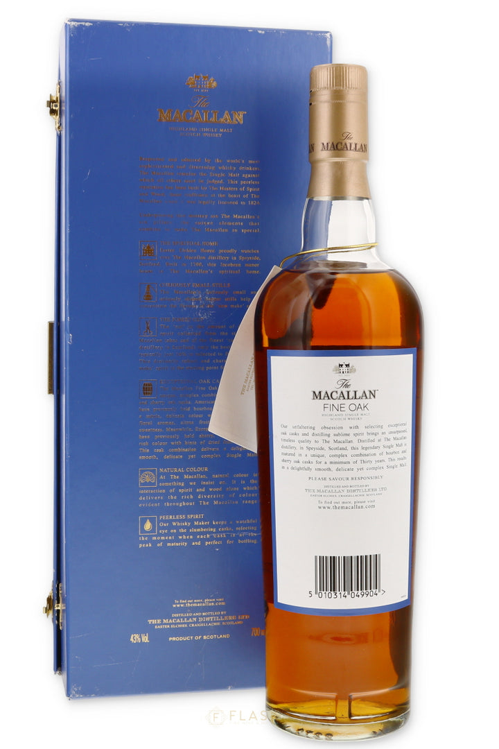 Macallan 30 Year Old Fine Oak Blue Box 700ml [Pre-2008, Box Note]