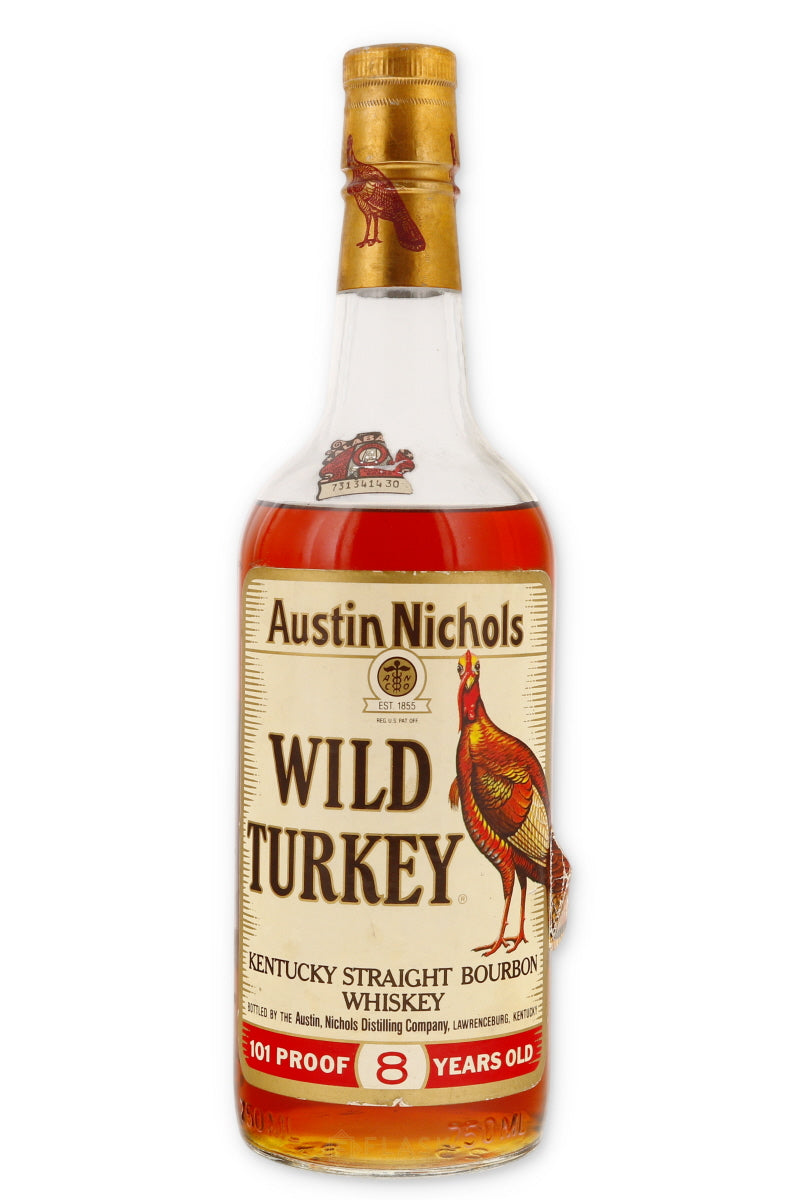 Wild Turkey 8 Year Old 1980s 101 Proof Bourbon 750ml - Flask