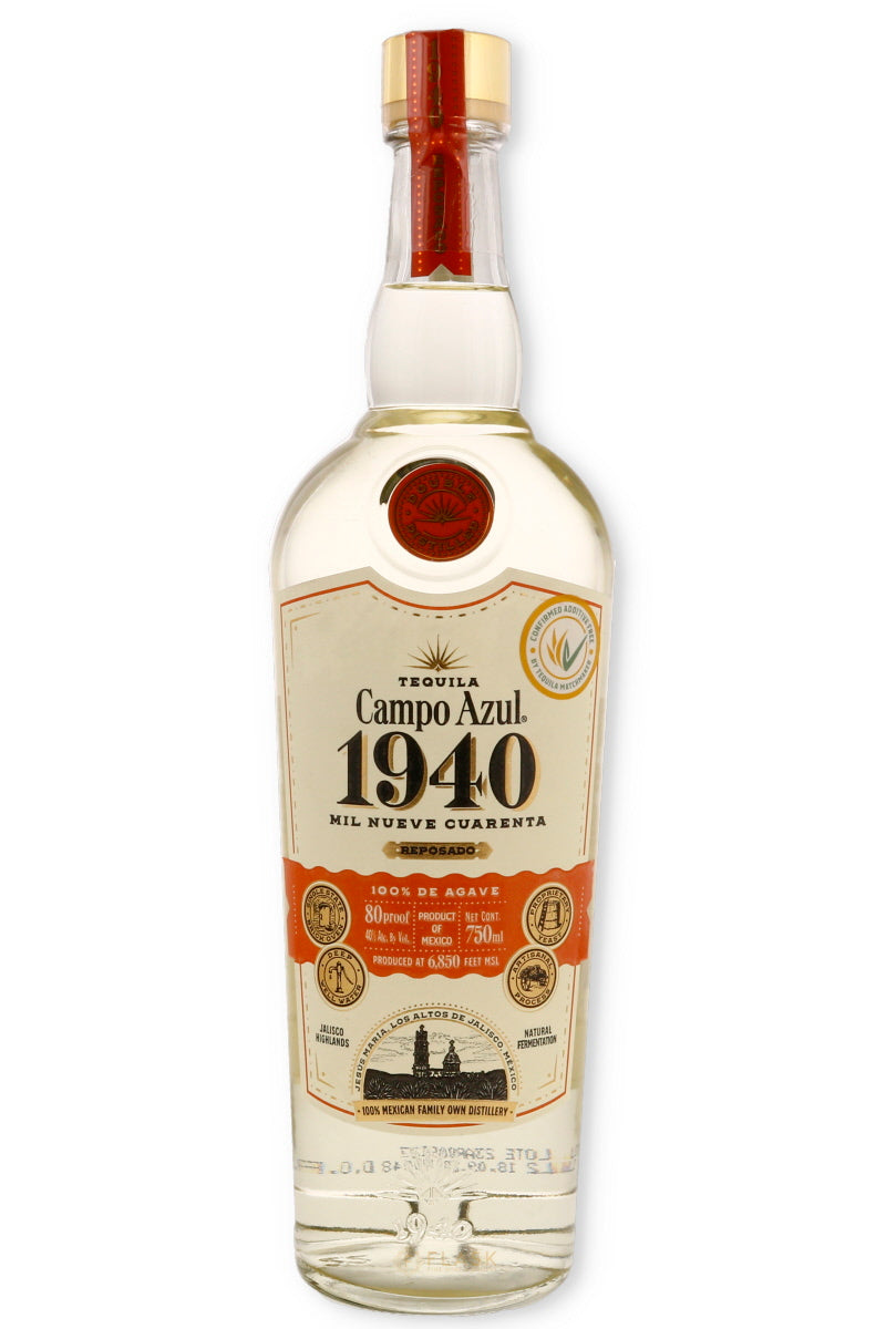 Buy Campo Azul 1940 Blanco Tequila 750ml | Additive Free Tequila