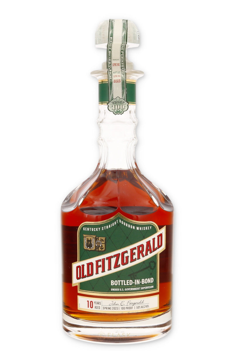 Old Fitzgerald 10 Year Old Bourbon Bottled In Bond Decanter Bottle