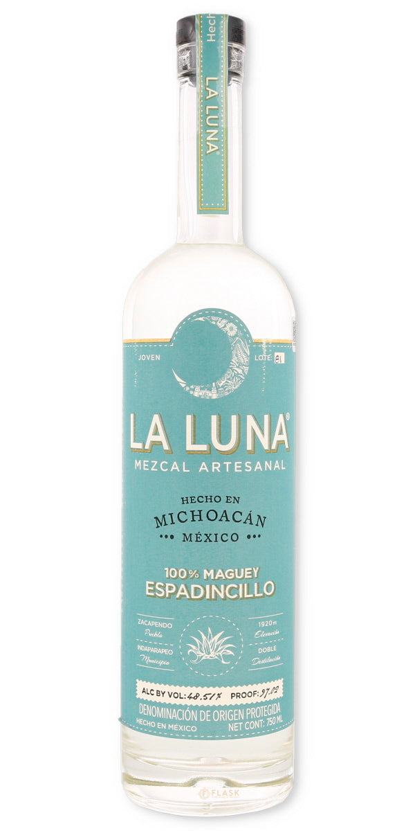 La Luna Mezcal 100% Maguey Espadincillo 750ml - Flask Fine Wine & Whisky