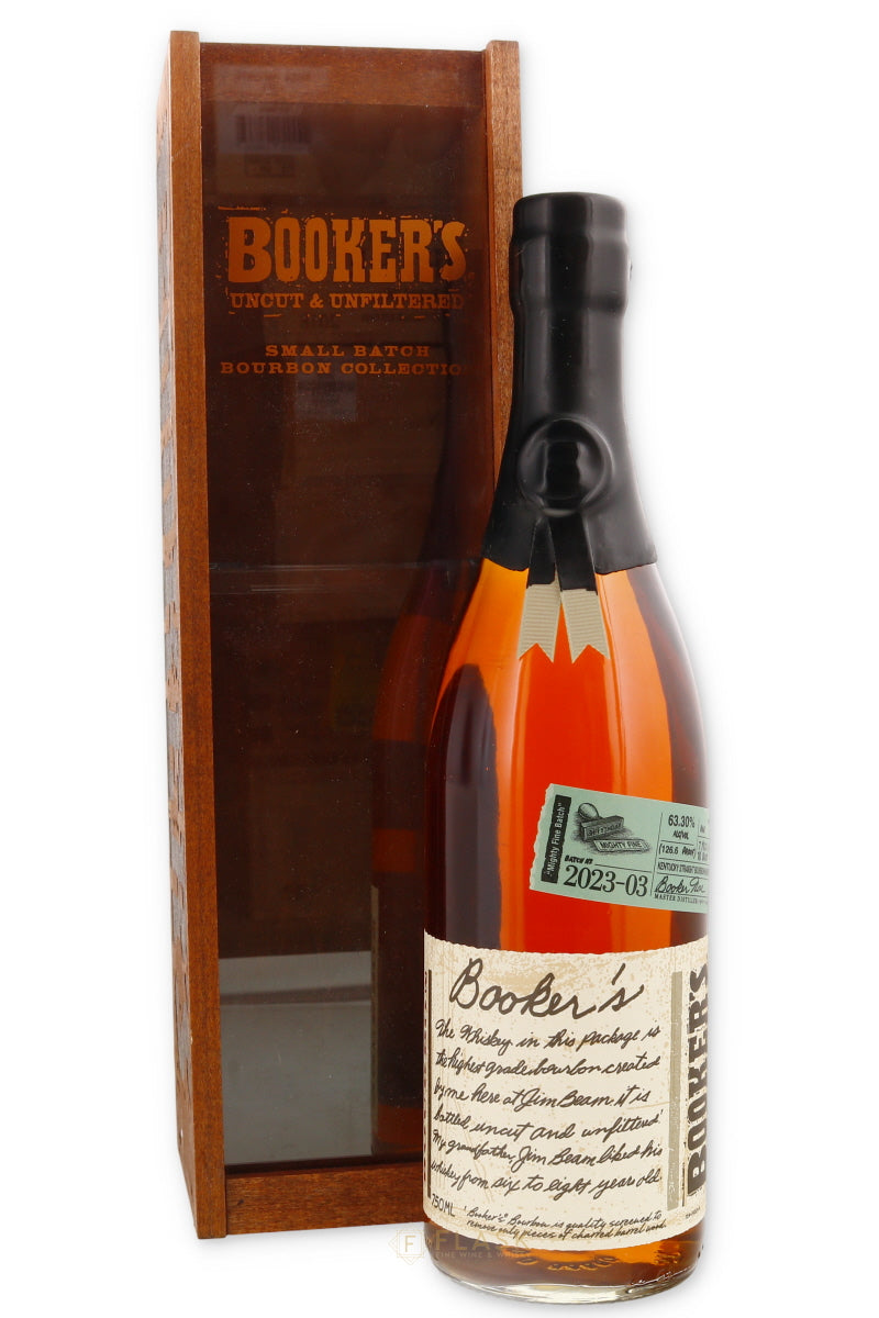 Bookers Bourbon 2023-03 Mighty Fine Batch - Flask Fine Wine & Whisky