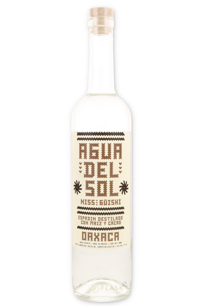 Agua del Sol / Niss Guishi Espadin destilato con Maiz y Cacao de Maestro Berta Vasquez 750ml - Flask Fine Wine & Whisky