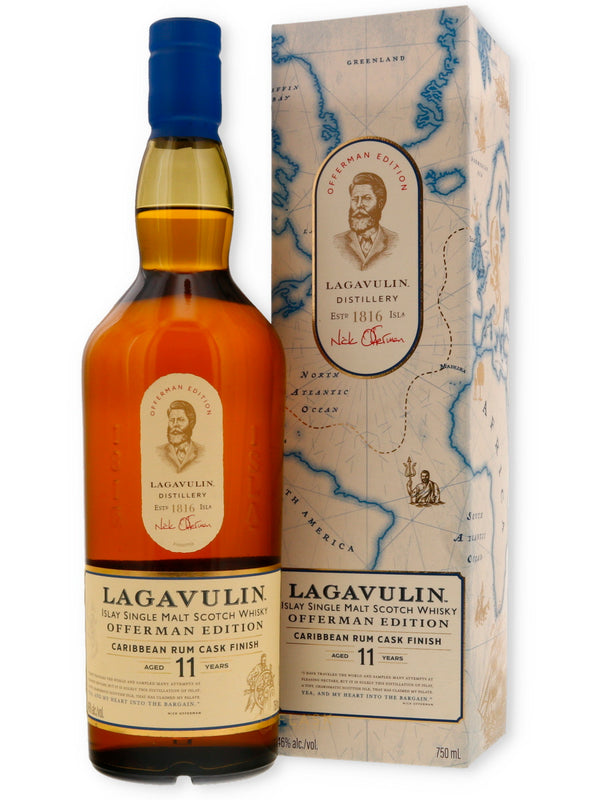Lagavulin Offerman Edition Caribbean Rum Cask Finish 11 Year Old Single Malt Scotch Whisky - Flask Fine Wine & Whisky