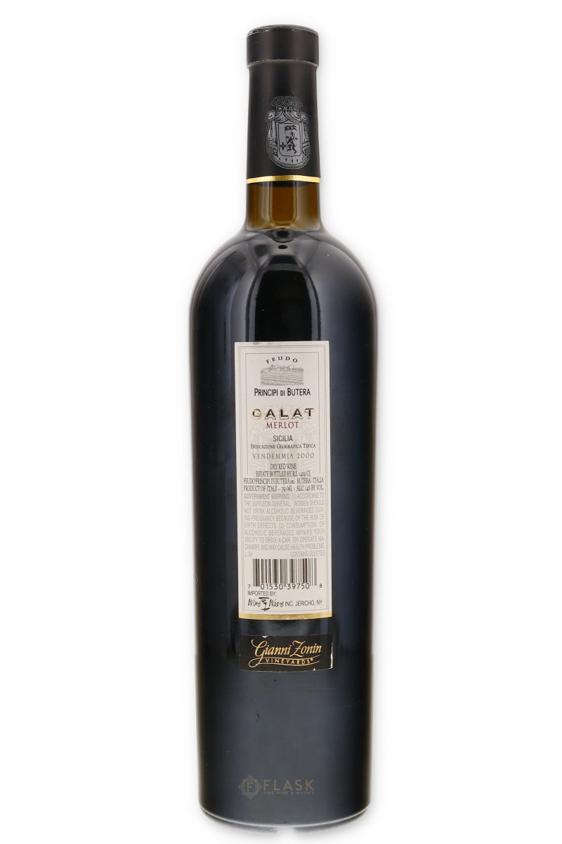 Feudo Principi di Butera Merlot Sicilia Calat 2000 - Flask Fine Wine & Whisky