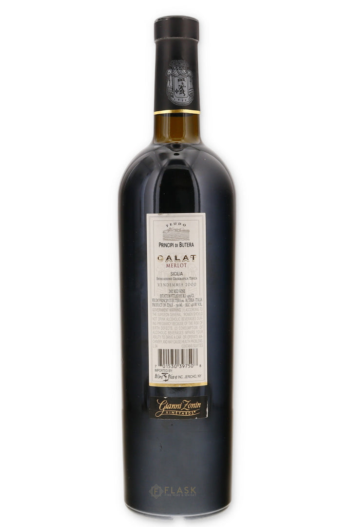 Feudo Principi di Butera Merlot Sicilia Calat 2000 - Flask Fine Wine & Whisky