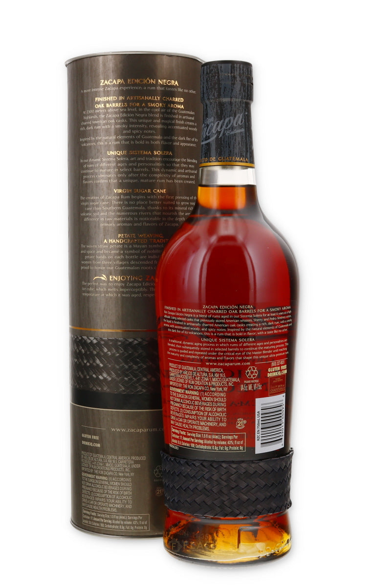 Ron Zacapa Rum Edicion Negra 750ml - Flask Fine Wine & Whisky