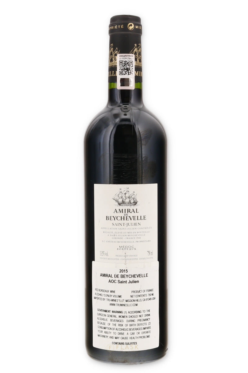 Amiral De Beychevelle 2015 750ml - Flask Fine Wine & Whisky