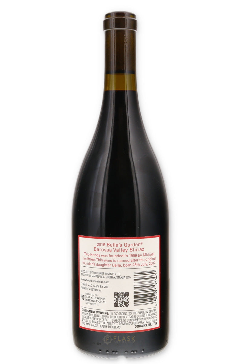 Two Hands Wines Shiraz Bella's Garden 2016 - Flask