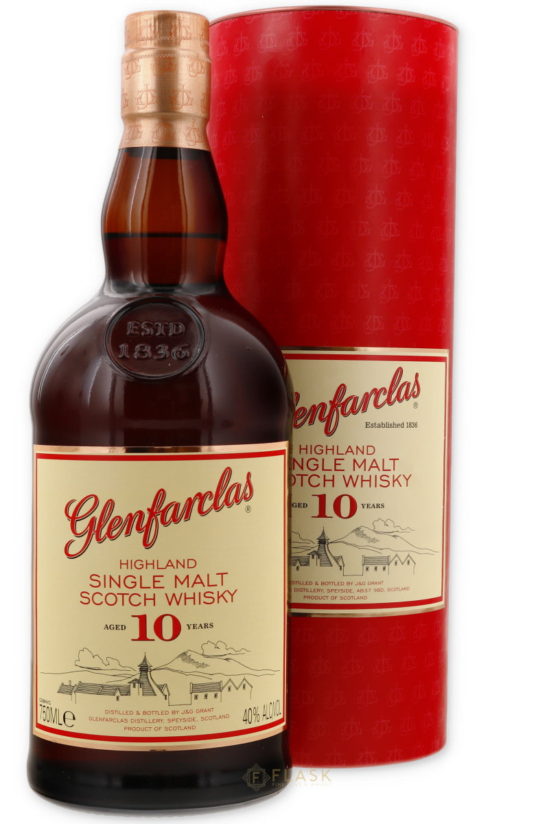 Glenfarclas 10 Year Old Scotch 750ml - Flask Fine Wine & Whisky