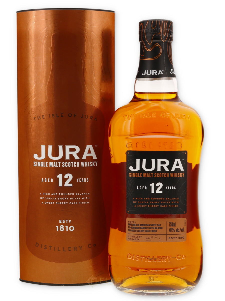 Jura 12 Year Old Single Malt Scotch 750ml - Flask Fine Wine & Whisky