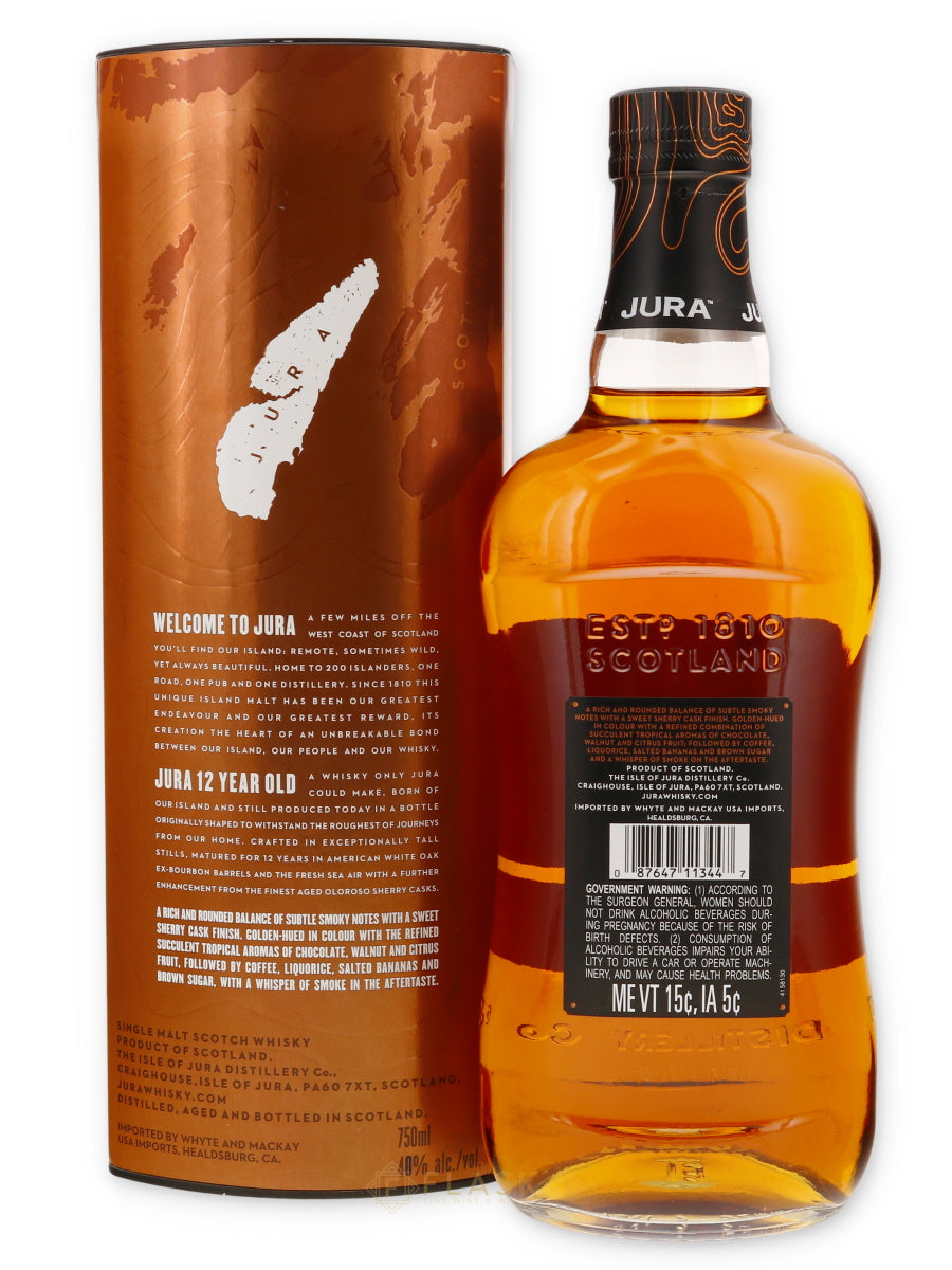 Jura 12 Year Old Single Malt Scotch 750ml - Flask Fine Wine & Whisky