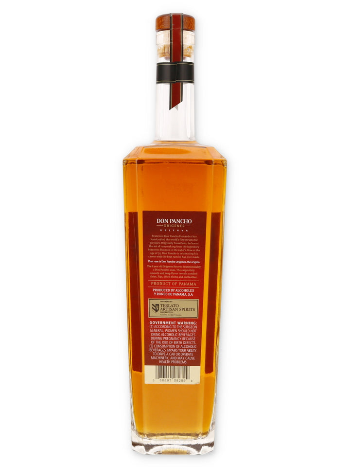 Don Pancho Origenes 8 Year Old Rum 750ml - Flask Fine Wine & Whisky