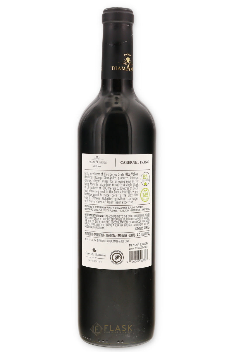 DiamAndes de Uco Cabernet Franc 2022 750ml - Flask Fine Wine & Whisky