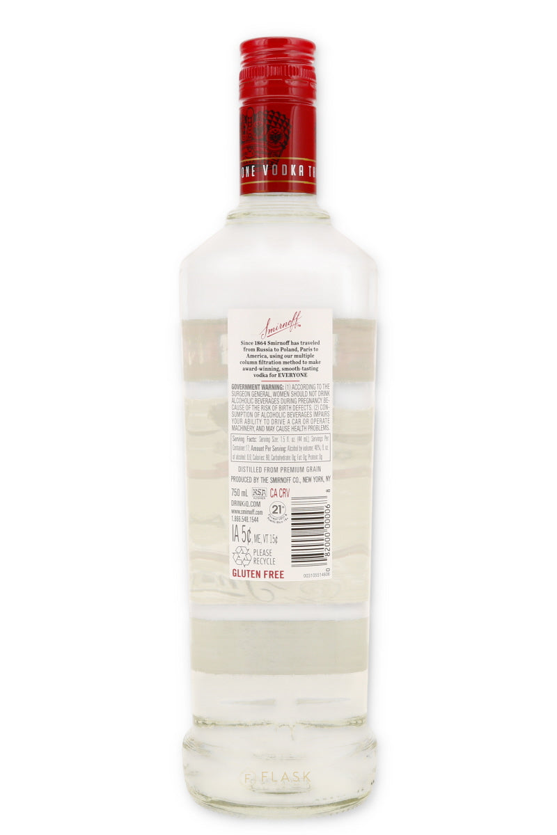Smirnoff Vodka 750ml - Flask Fine Wine & Whisky