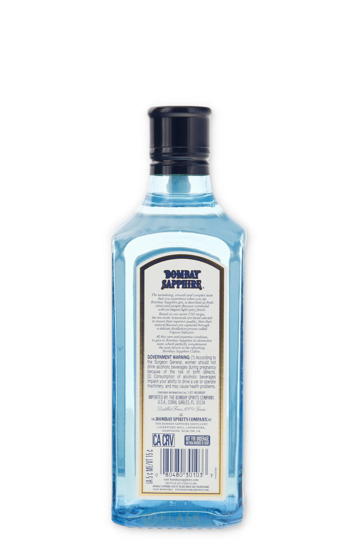 Bombay Sapphire Gin 375ml / Half Bottle - Flask Fine Wine & Whisky