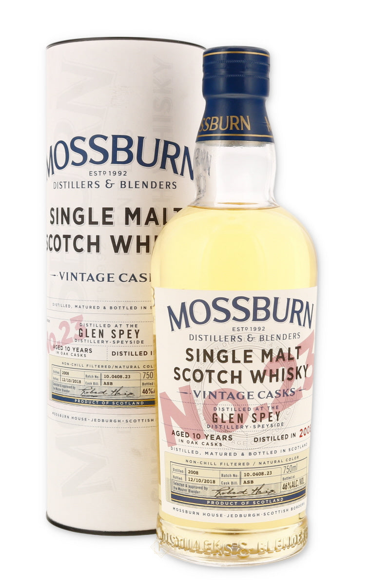 Mossburn Glen Spey Vintage Cask 10 Year Old Single Malt - Flask Fine Wine & Whisky